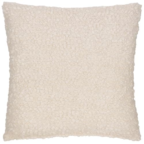 Image of Yard Furn Ulsmere Bouclé Cushion Cover - Wool Blend Textured Cushion (Ecru - 45 x 45cm)