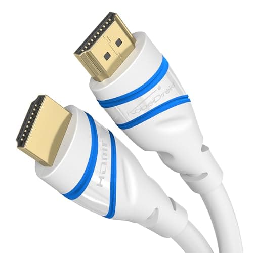 Image of KabelDirekt – 10K & 8K HDMI Cable, HDMI 2.1b – 1m, available in 0.5-5m – Certified, developed in Germany (Ultra High Speed HDMI 2.1 Cable, for PC, PS5 or Xbox, monitor or TV – white)
