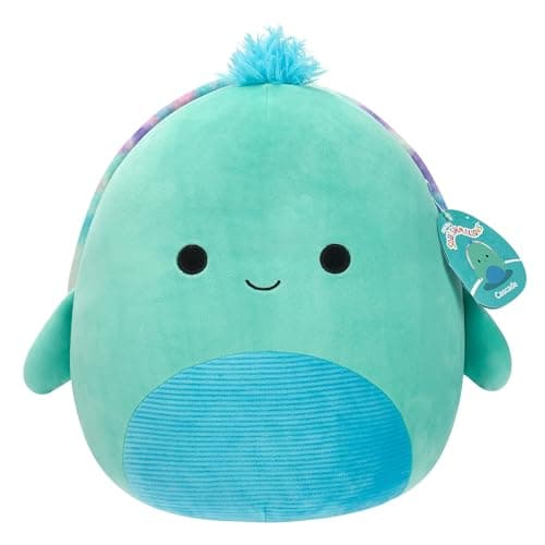 Image of Squishmallows Original 12-Inch Cascade Teal Turtle with Tie-Dye Shell - Official Jazwares Plush