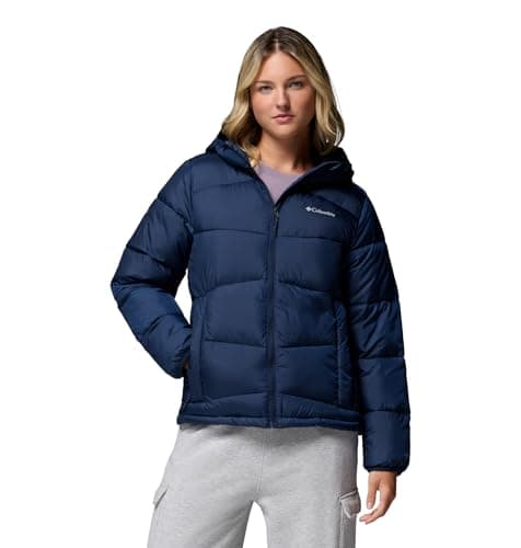 Image of Columbia Women's Fivemile Butte Hooded Jacket, Hooded Puffer Jacket, Collegiate Navy, Large