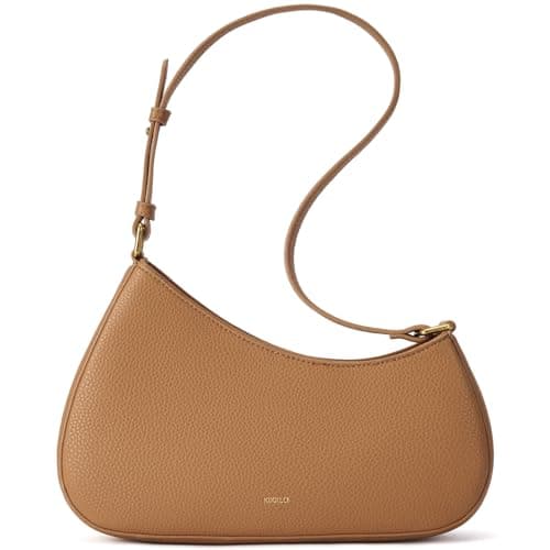Image of TORISKY Women's Small Elegant Half-Moon Bag Outing Wallet Handbag Adjustable Shoulder Bag(FS101-Brown