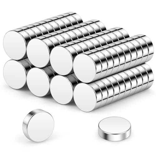 Image of Wukong Round Magnets 10x3mm | 80 Pack, Extremely Strong Mini Magnets Round Small Magnet for Magnetic Board for Pin Board Magnetic Board, Refrigerator, Craft, Office, Kitchen