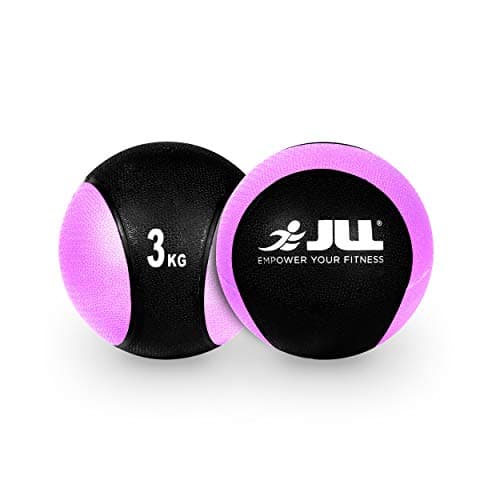 Image of JLL 3 KG Medicine Balls, Heavy Duty Rubber Slam Ball, Colour Coded Weights - For Weight Training, Exercise, Fitness, MMA, Boxing (3)