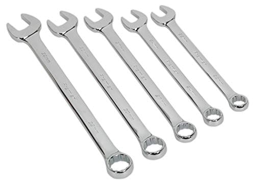 Image of Sealey Ak6329 Combination Spanner Set 5Pc Jumbo Metric