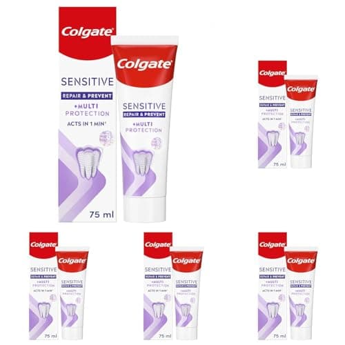 Image of Colgate Sensitive Repair & Prevent + Multi Protection Toothpaste 75ml, Toothpaste for Sensitive Teeth, Acts in 1 Minute, Seals and Repairs Sensitive Areas of Teeth, Prevents Pain Coming Back
