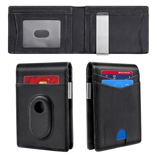 Image of SwanScout Wallet for Galaxy SmartTag, Black, for SmartTag2, Wallets with a Tracker Holder