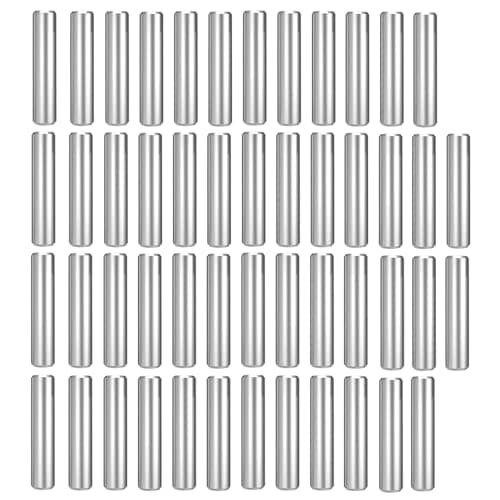 Image of 50pcs Dowel Pins M3(3mm) x 16mm 304 Stainless Steel Dowel Rods, for Furniture Making, Metal Devices Wood Furniture DIY Installation, Silver