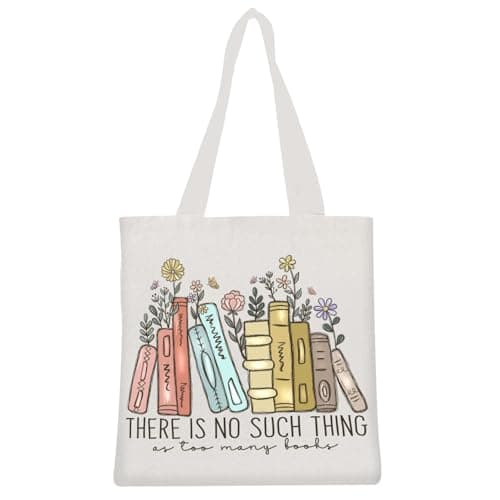 Image of Nhemeylp Canvas Tote Bag for Women, Tote Shopping Bag for Women Men Christmas Birthday Present (Style A)