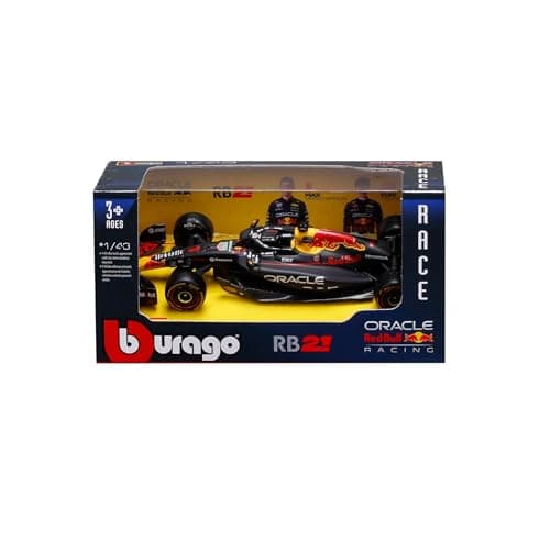 Image of Bburago - F1 Red Bull Racing RB21 2025#1 Verstappen, 1:43 Scale diecast car with authentic details, replica F1 Red Bull, Official decoration, Recommended Age 3+ years