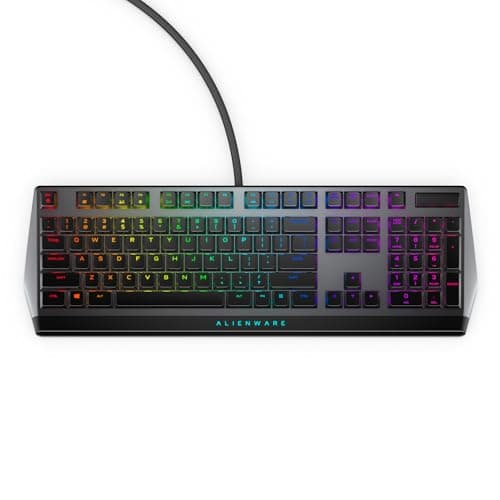 Image of Alienware Low-Profile RGB Gaming Keyboard AW510K: Alienfx Per Key RGB LED - Media CONTROLS & USB Passthrough - Cherry MX Low Profile Red Switches