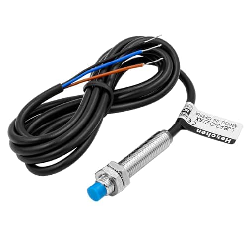 Image of Heschen M8 Inductive Proximity Sensor Switch, Non-Shield Type, LJ8A3-2-Z/AX-DC5V, Detector 2mm, 5VDC 200mA, NPN Normally Closed(NC), 3 Wire