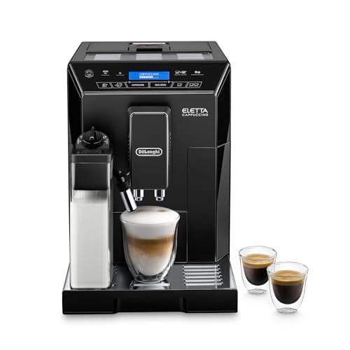 Image of De'Longhi Eletta, Fully Automatic Bean to Cup Coffee Machine, Cappuccino and Espresso Maker, ECAM 44.660.B, 2 liters, Black