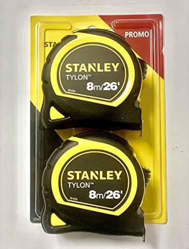 Image of Stanley Tylon 8m Tape Measure - Pack of 2