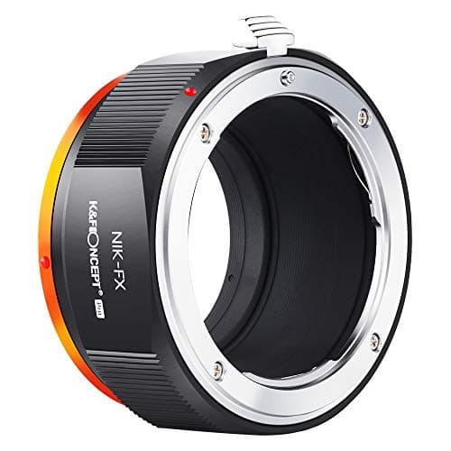 Image of K&F CONCEPT Updated NIK to FX Adapter, Manual Lens Mount Adapter Compatible with Nikon Nikkor F/AI Mount Lens and Compatible with Fujifilm Fuji X-Series Mount Camera Body