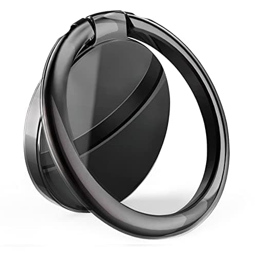Image of YGKJ Phone Ring Holder, 360 Degree Rotation Metal Ring Holder Compatible with iPhone 13 Pro Max Mini 12 11 XS XR X 8, Huawei, Galaxy S10 S9 and All Smart Phones (Black)