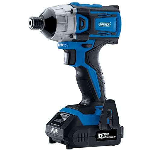 Image of Draper 86958 D20 20V Brushless 1/4" Impact Driver with 2 x 2.0Ah Batteries and Charger (180Nm)