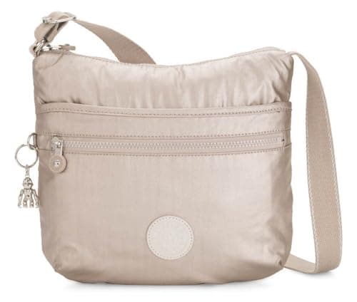 Image of Kipling ARTO Medium crossbody, Metallic Glow (Silver)