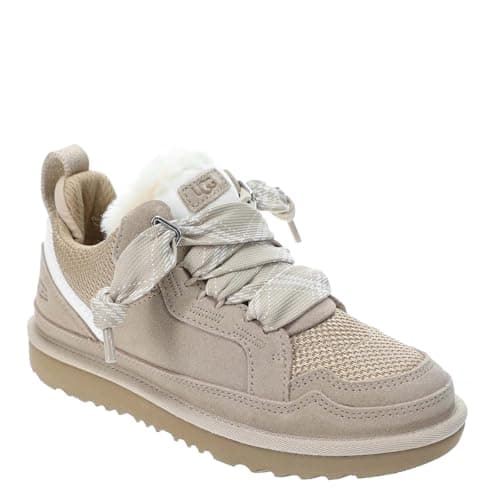 Image of UGG Boy's Lowmel Sneaker, Sand, 6 Big Kid