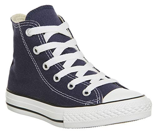 Image of Converse Unisex Kids Kids Chuck Taylor Classic All Star Canvas High Top Trainers Sneakers, Navy White, 13.5 UK Child