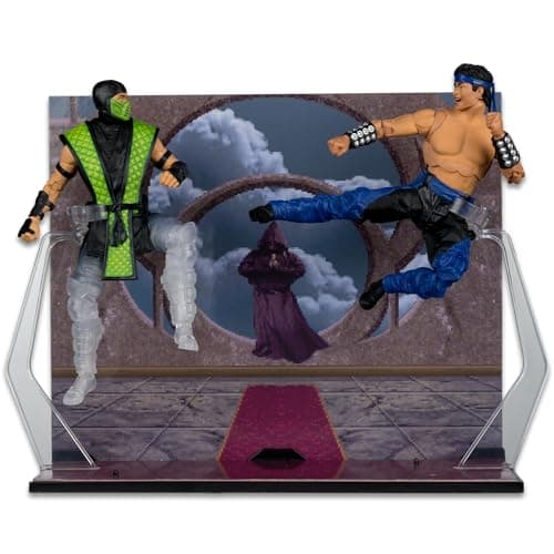 Image of McFarlane Mortal Kombat Klassic Liu Kang vs Reptile 7in Action Figure Deluxe 2-Pack Toys
