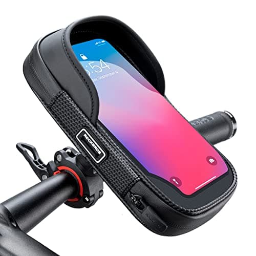 Image of ROCKBROS Bike Handlebar Bag, Waterproof Bike Phone Holder, 360° Rotation Bicycle Cell Phone Mount Sensitive Touchscreen Phone Case for iPhone XR XS MAX X 8 7 / Samsung Galaxy S8 S7 Note 7 up to 6.7"
