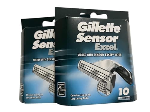 Image of Gillette Sensor Excel Razor Blades - 20 Piece Bundle (4 Packs of 5)