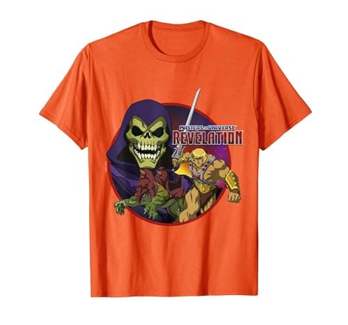 Image of Official Masters of The Universe: Revelation T-Shirt, Men, Orange, Medium