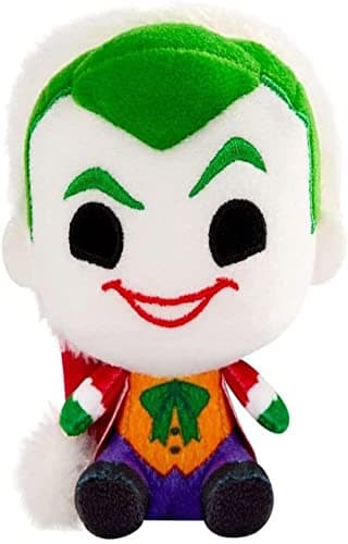 Image of Funko Pop! Plush: DC Holiday - 4" the Joker - DC Comics - Collectable Soft Toy - Birthday Gift Idea - Official Merchandise - Stuffed Plushie for Kids and Adults - Ideal for Comic Books Fans