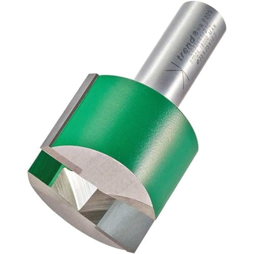 Image of Trend CraftPro Straight Two Flute Router Cutter, 1/2 Inch Shank, 35mm Cut Diameter & 25mm Cut Length, Tungsten Carbide Tipped, 3C033NX1/2TC