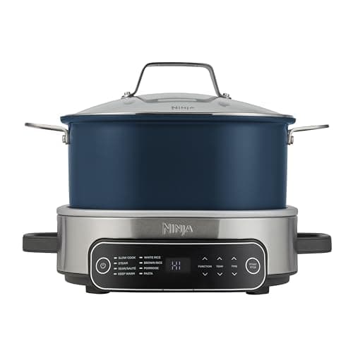 Image of Ninja Foodi PossibleCooker, 6L Slow Cooker & Rice Cooker, 8-in-1 Versatile Functions, Midnight Blue, MC1101UK