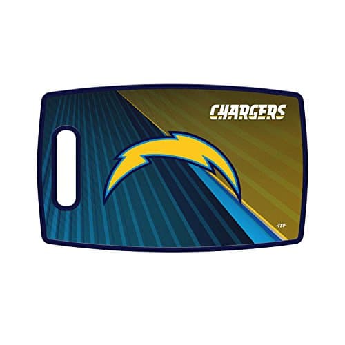 Image of Sports Vault NFL Los Angeles Chargers Large Cutting Board, 14.5" x 9"