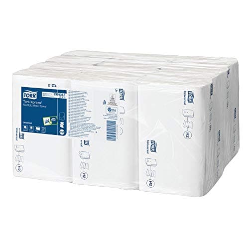 Image of Tork Xpress Multifold Paper Hand Towels 471074 - H2 Universal Interfolded Hand Towels for Dispenser - Economic, 1-Ply, White - 12 x 250 Sheets