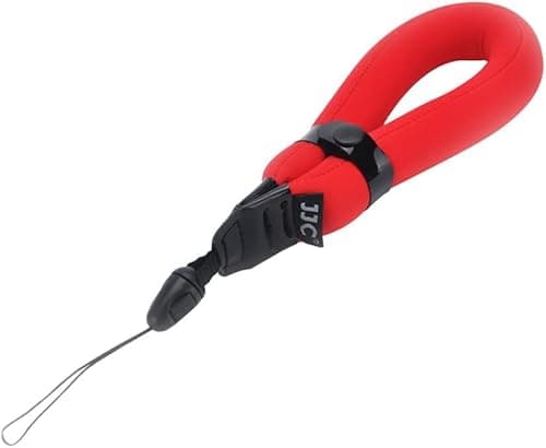 Image of JJC Floating Wrist Strap for Olumpus TG-7 TG-6 TG-5 TG-4, Gopro Hero 9 Hero 8, Fujifilm FinePix XP140, XP120, Nikon W300 W100 & Other Underwater Cameras - Red