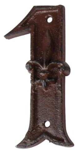 Image of Fallen Fruits DB62-1 House Number 1, rust brown