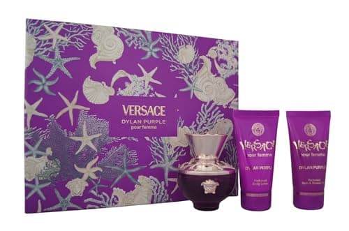 Image of Dylan Purple by Versace for Women - 3 Pc Gift Set 1.7oz- EDP Spray, Perfumed Bath and Shower Gel, Perfumed Body Lotion