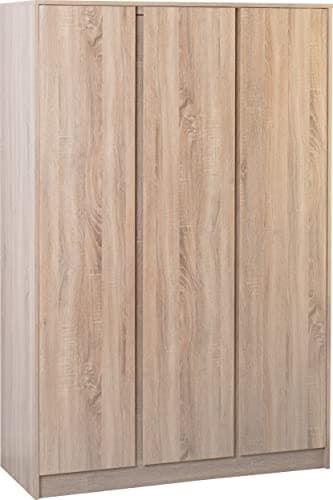 Image of Seconique Malvern 3 Door Wardrobe in Sonoma Oak Effect