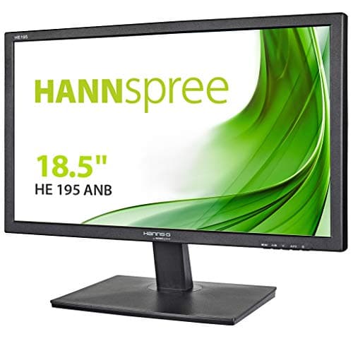 Image of Hannspree HE195ANB 18.5-Inch Widescreen LED Monitor (1366 x 768, WXGA, VGA, 5 ms, 100 x 100 VESA) Black