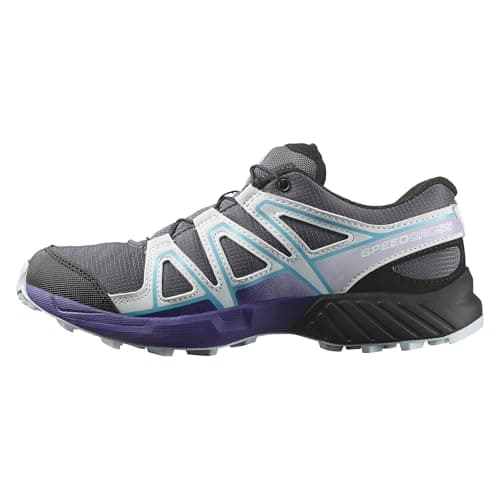 Image of Salomon Unisex Kids Speedcross Trail Running Shoe, Turbulence Ballad Blue Liberty, 5 UK Child