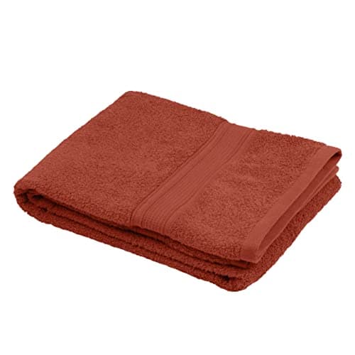 Image of Stof - Bath Towel - Size 70 x 140 cm - 100% Organic Cotton - Terracotta - Lagoon Model - Bath Linen - Wash at 40 cm