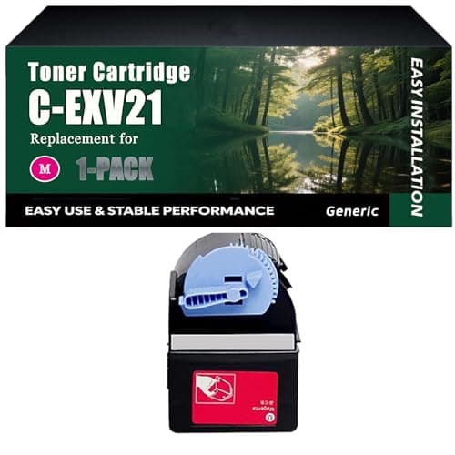 Image of C-EXV21 Toner Cartridge Work for Canon IRC-3380i IRC-3580i IRC-3880 IRC-3880i Printers, High-Capacity 26000 Pages, Clear lines (1 Pack Magenta)