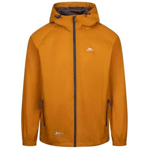 Image of Trespass Qikpac Packaway TP75 Men's Waterproof Jacket, Ginger, XS