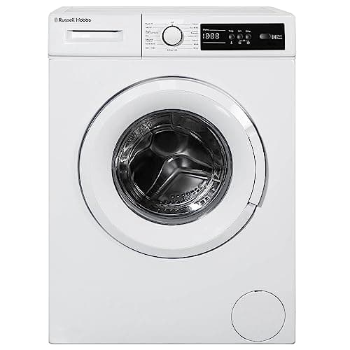 Image of Russell Hobbs Freestanding Washing Machine, 6kg Capacity, 1200 rpm, 15 Programmes, Eco Technology, Rapid Wash Cycles, White, RH612W110W