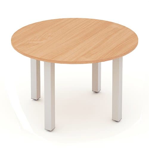 Image of Impulse I000080 Round Meeting Table - Beech