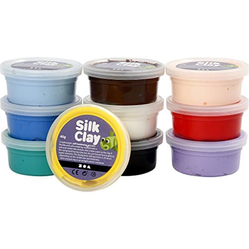 Image of Silk Clay Basic I , Assorted Colours , 10 x 40 g