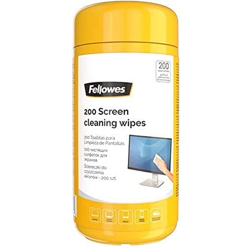 Image of Fellowes 200 Screen Cleaning Wipes - Biodegradable Non Streak - Monitor//iPad/Mobile Phone/Tablet/Laptop Wipes - Pack of 200