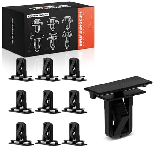 Image of Frankberg 10x Body Trim Clips Push Retainer Compatible with Grand Cherokee II WG WJ Grand Cherokee III WH WK Wrangler II TJ Replace# 55156429AA