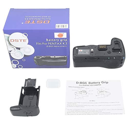 Image of DSTE D-BG5 Vertical Battery Grip Compatible with Pentax K3 Camera