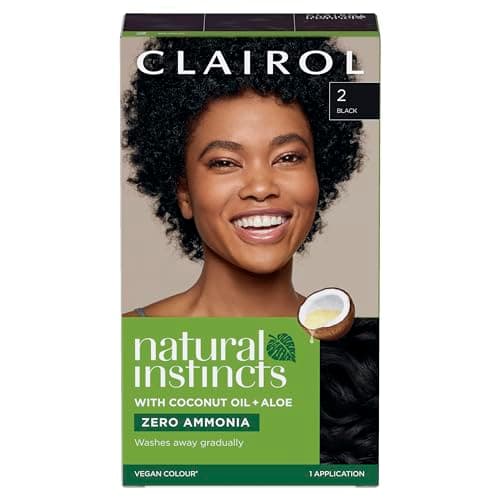 Image of Clairol Natural Instincts Semi-Permanent No Ammonia Hair Dye, 2 Black