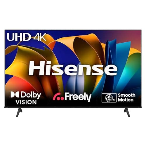 Image of Hisense 43 Inch 4K Smart TV 43E6NTUK - Dolby Vision, Game Mode PLUS with 60Hz VRR ALLM, Smooth Motion, AI Sports Mode, Vidaa OS with Freely, Youtube, Netflix and Disney+ & Now TV (2024 Model)