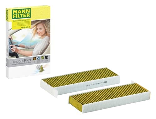 Image of MANN-FILTER FP 29 003-2 Cabin Air Filter - FreciousPlus Biofunctional Pollen Filter - (set of 2) for Cars + Transporters